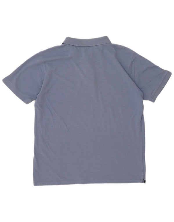 Camisa polo masculina James Pringle de algodão azul médio