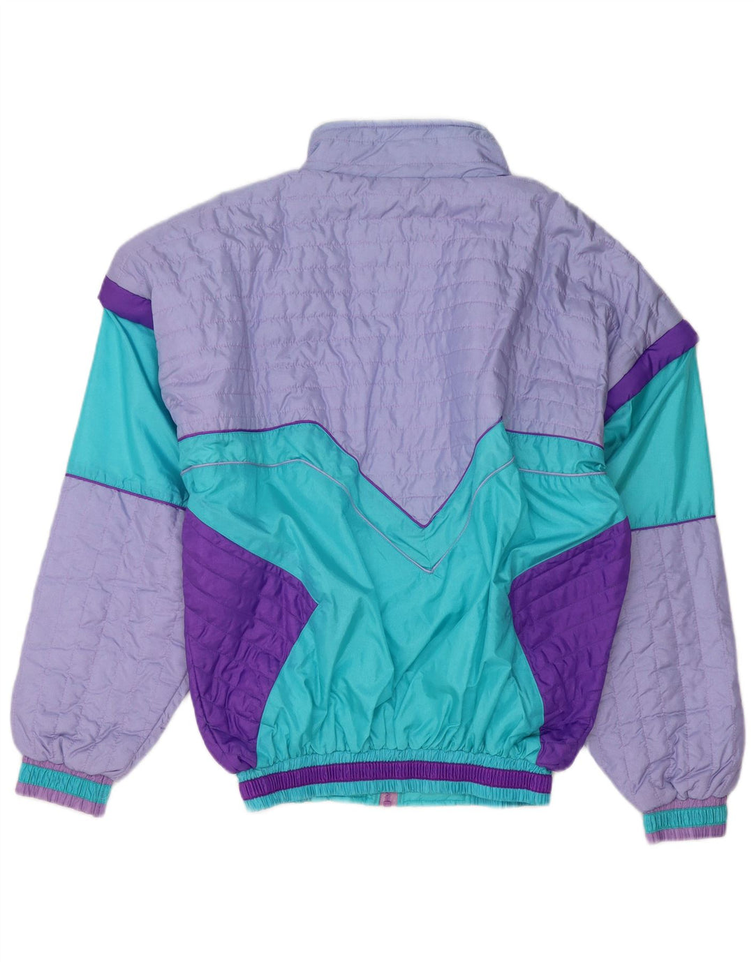 Poliéster roxo de Colorblock do revestimento superior do fato de treino dos homens do vintage grande