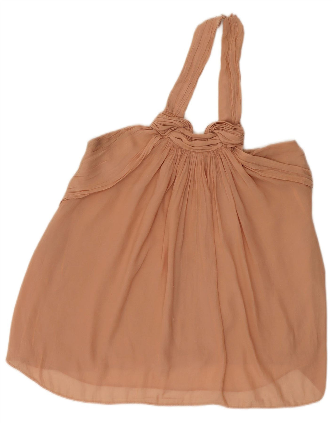 Top feminino Zara Halter UK 12 rosa médio