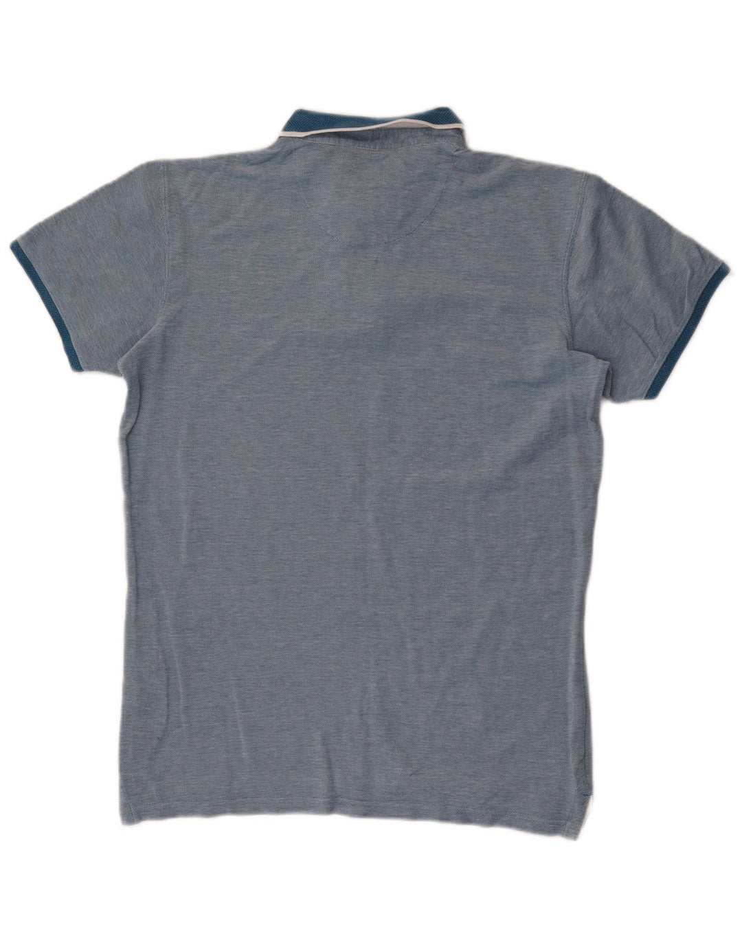 Camisa polo masculina Jack Wills pequena listrada azul de algodão