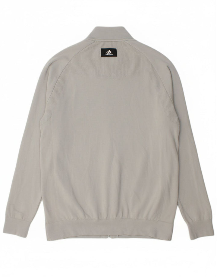 ADIDAS Mens Tracksuit Top Jacket Cinza Médio