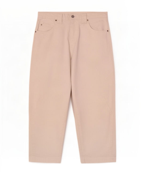 Calça jeans feminina cintura alta Zara EU 38 pequena W28 L26 algodão branco