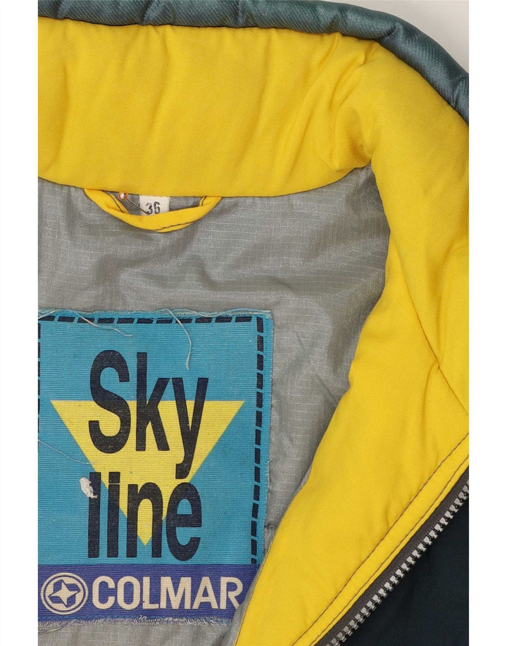 Colmar Mens Graphic Ski Jacket IT 36 pequeno amarelo colorblock poliamida