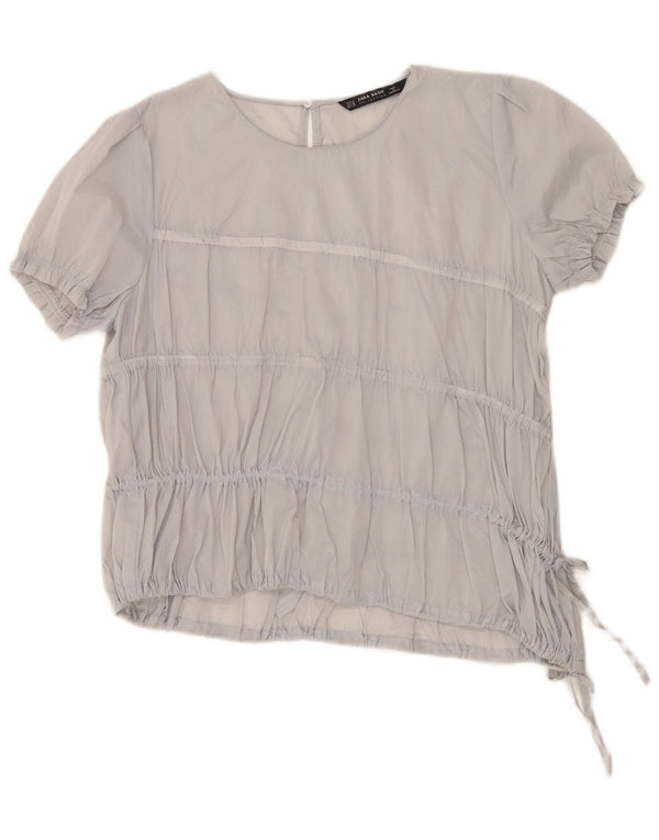 Blusa feminina Zara UK 14 cinza médio