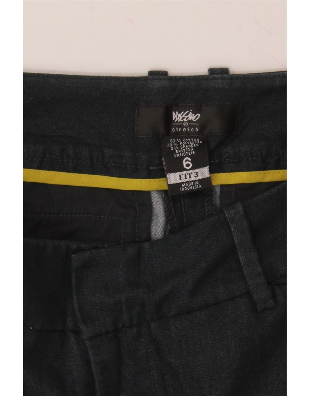 MOSSIMO Womens Straight Capri Trousers US 6 Medium W32 L21 Navy Blue Vintage Mossimo and Second-Hand Mossimo from Messina Hembry 