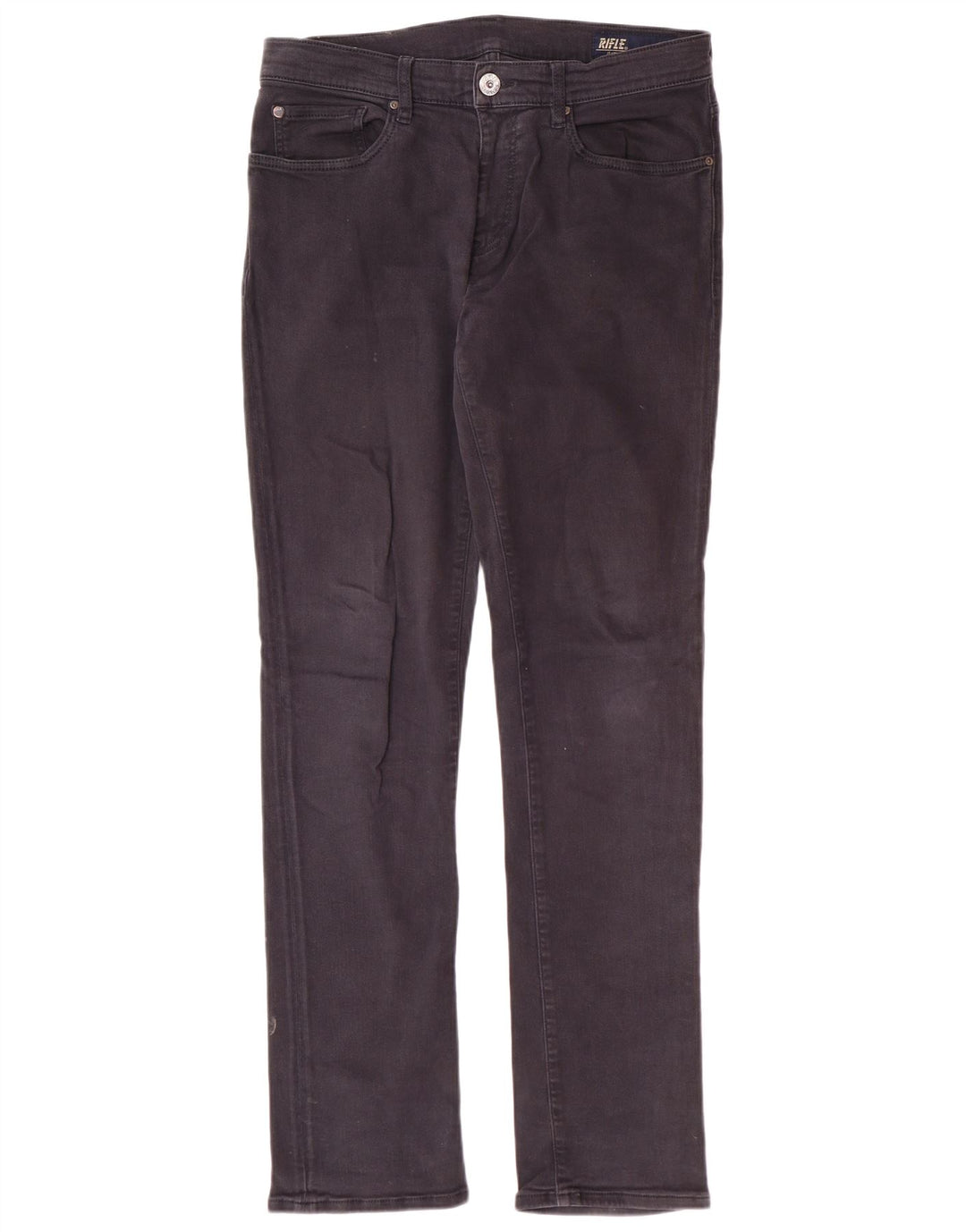 RIFLE Masculino Slim Jeans W34 L34 Cinza Algodão