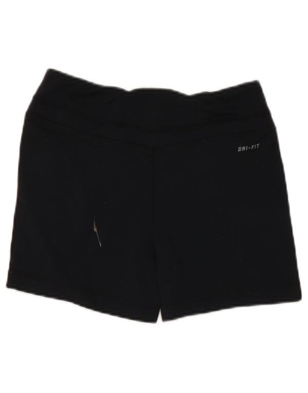 Shorts esportivos femininos Nike Dri Fit UK 6 XS preto nylon