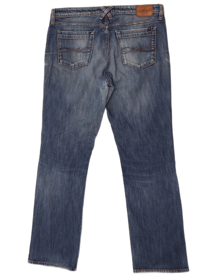 Jeans retos femininos Tommy Hilfiger W32 L30 algodão azul