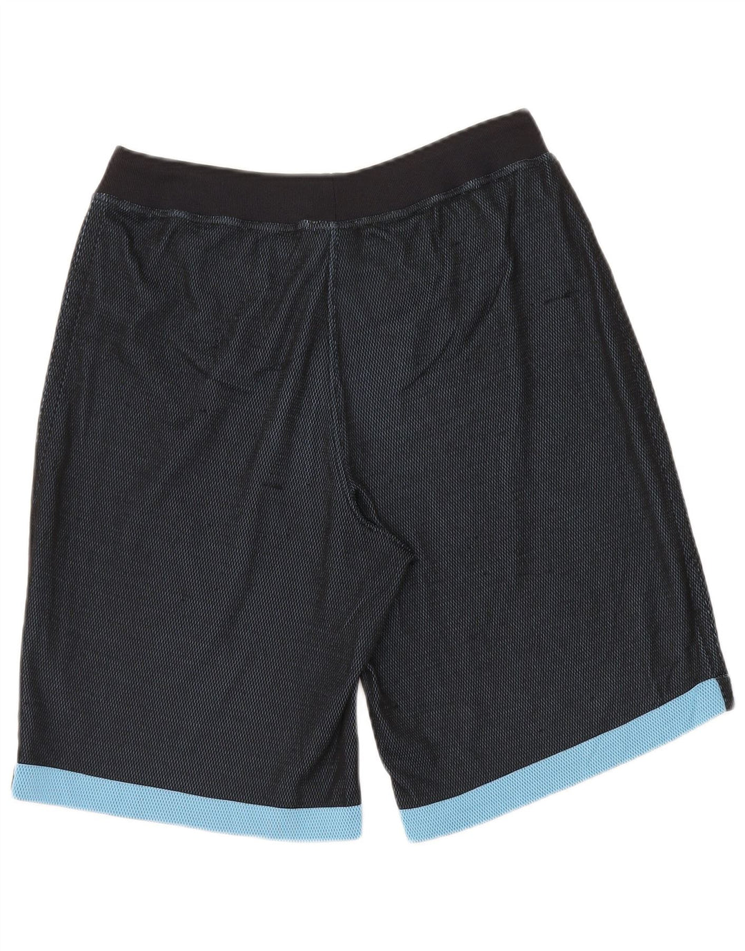 Shorts esportivos masculinos Reebok pequeno bloco colorido azul marinho