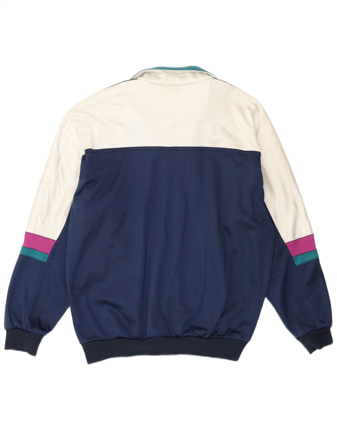 ASICS Mens Graphic Tracksuit Top Jacket IT 54 XL Azul marinho Colourblock