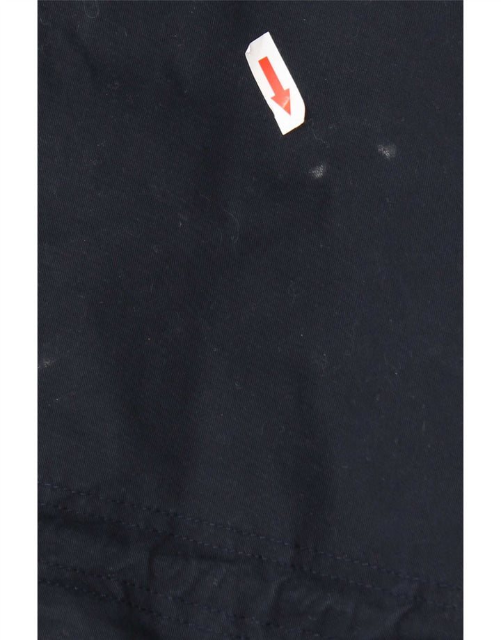Jaqueta Parka masculina com capuz grande Marks & Spencer Reino Unido 8 pequena azul marinho