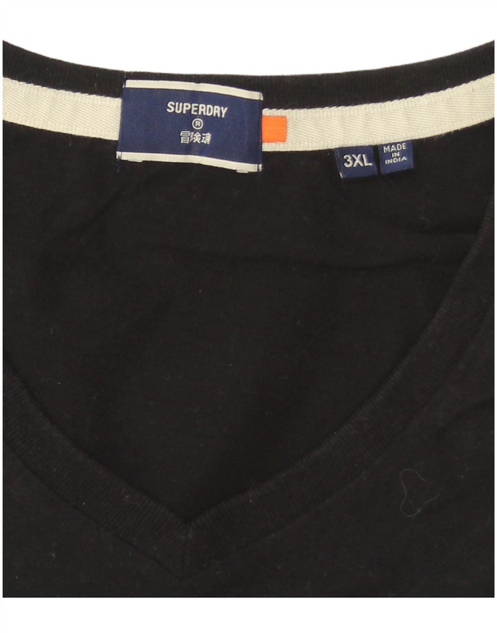 Camiseta masculina Superdry Top 3XL preta