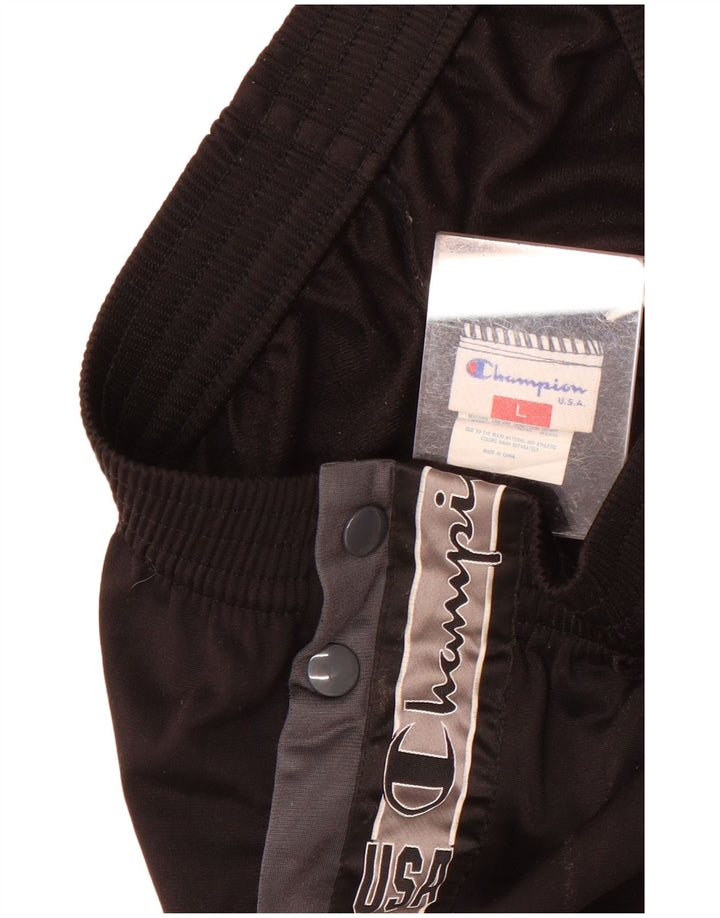 Calça esportiva masculina Champion USA Graphic grande bloco colorido preto