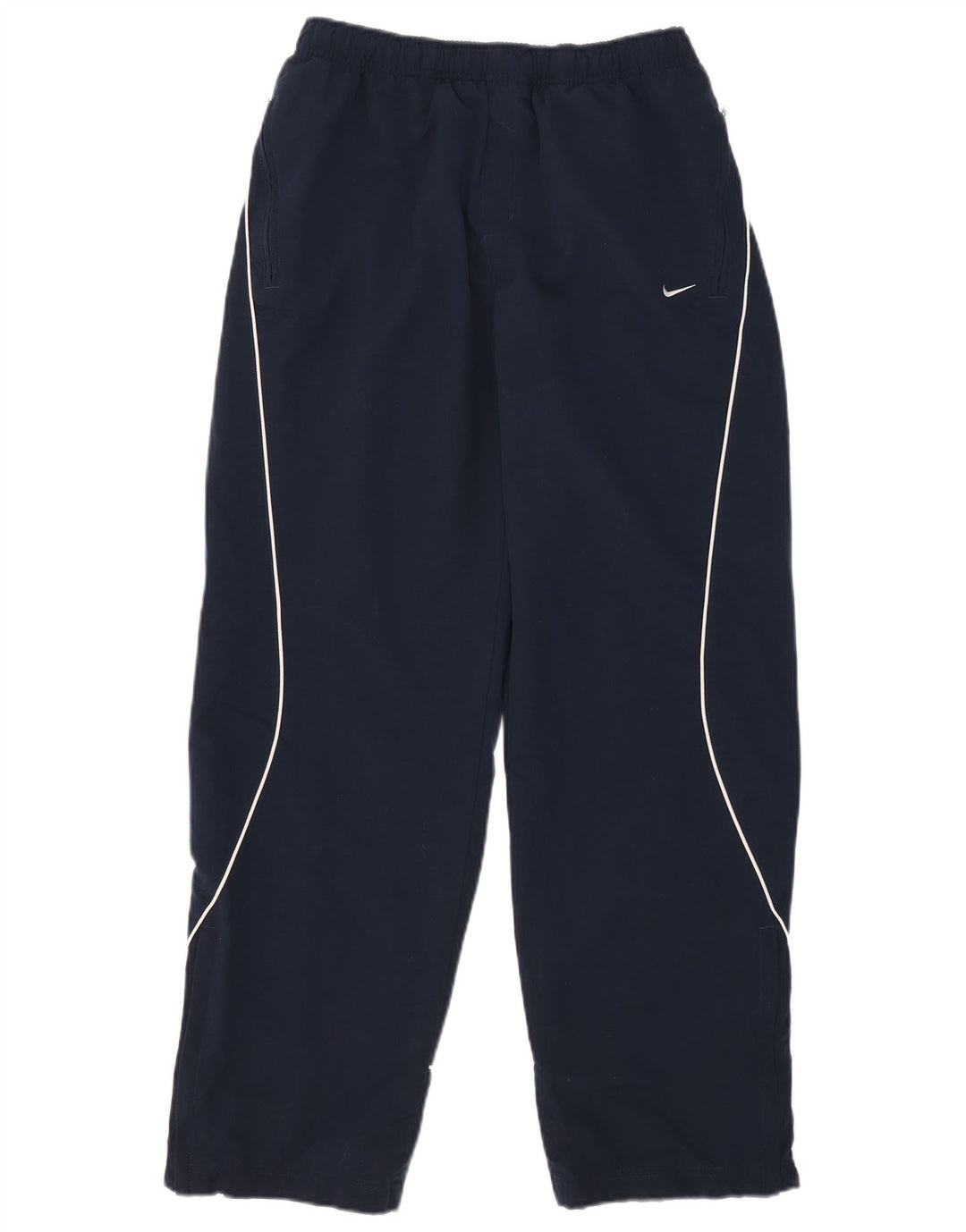Calça de treino masculina Nike UK 38/40 poliéster azul marinho médio