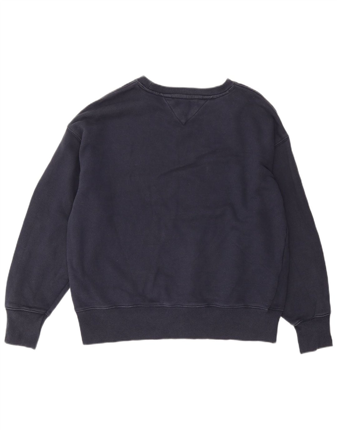 Tommy Hilfiger moletom masculino jumper grande algodão azul marinho