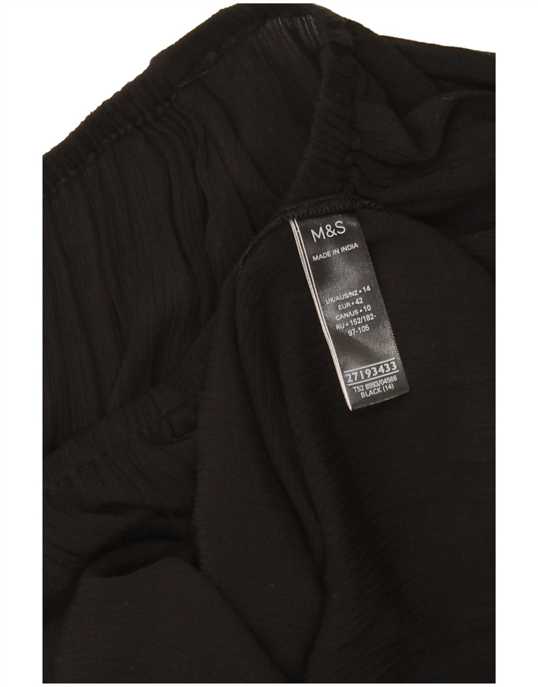 Vestido feminino Marks & Spencer UK 14 grande viscose preta