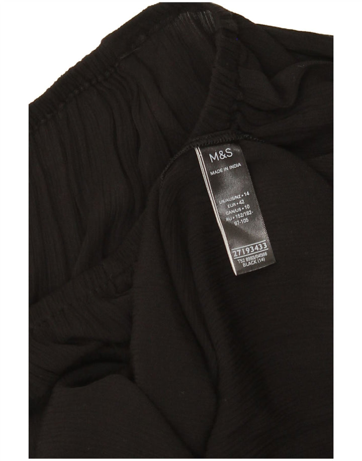 Vestido feminino Marks & Spencer UK 14 grande viscose preta