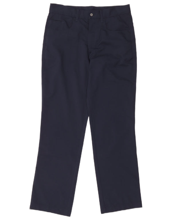 Calça Puma Boys Straight Casual 13-14 Anos Grande W30 L28 Azul Marinho