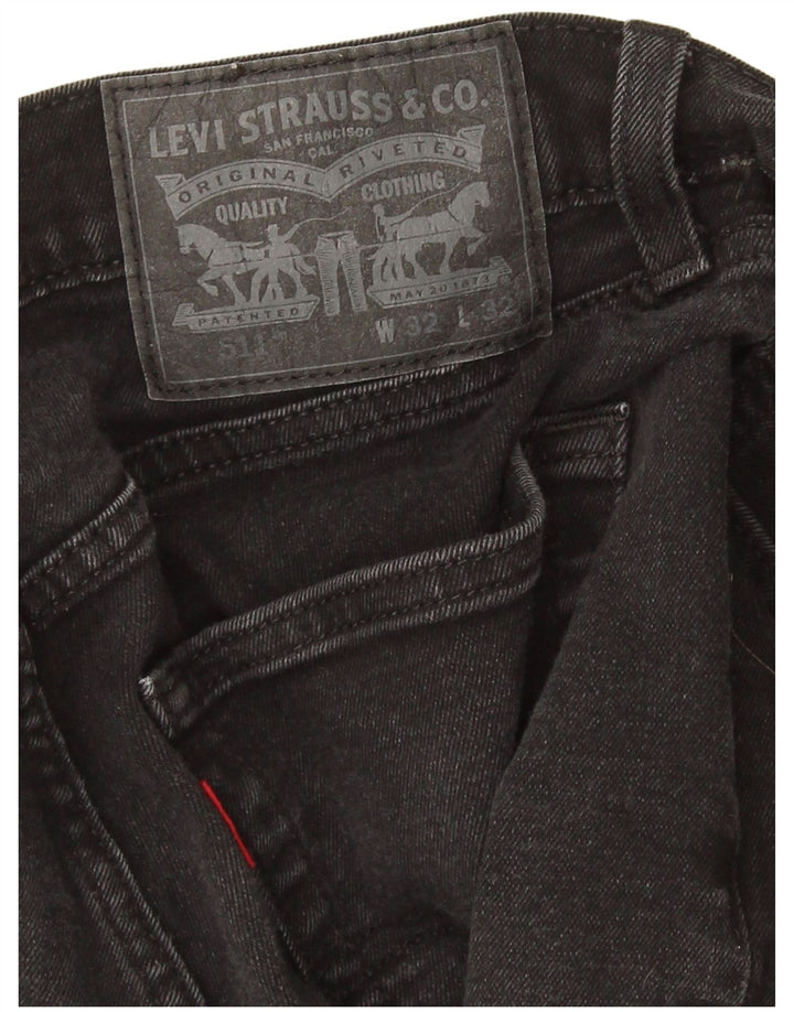 Jeans Levis 511 Slim Masculino W32 L27 Algodão Preto