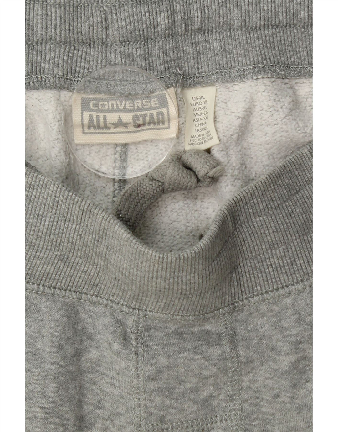 Calça de treino masculina Converse Joggers XL cinza algodão