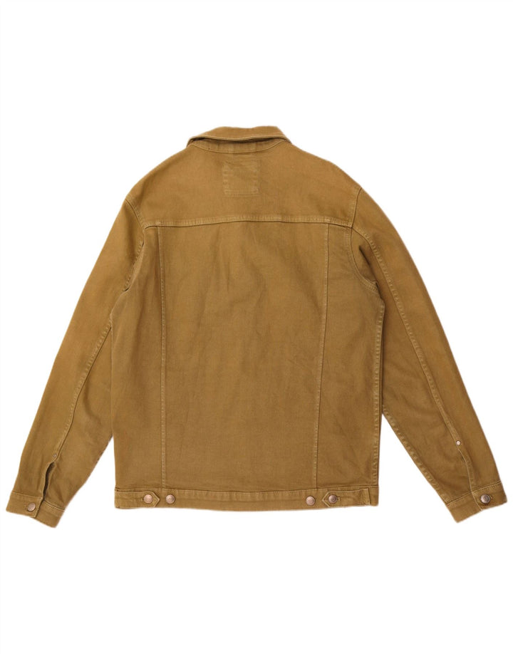 Jaqueta jeans masculina Zara UK 38 médio cáqui