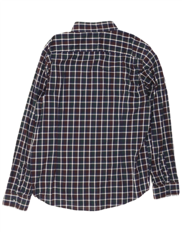 Hugo Boss Mens Slim Fit Camisa XL Xadrez Multicolorido