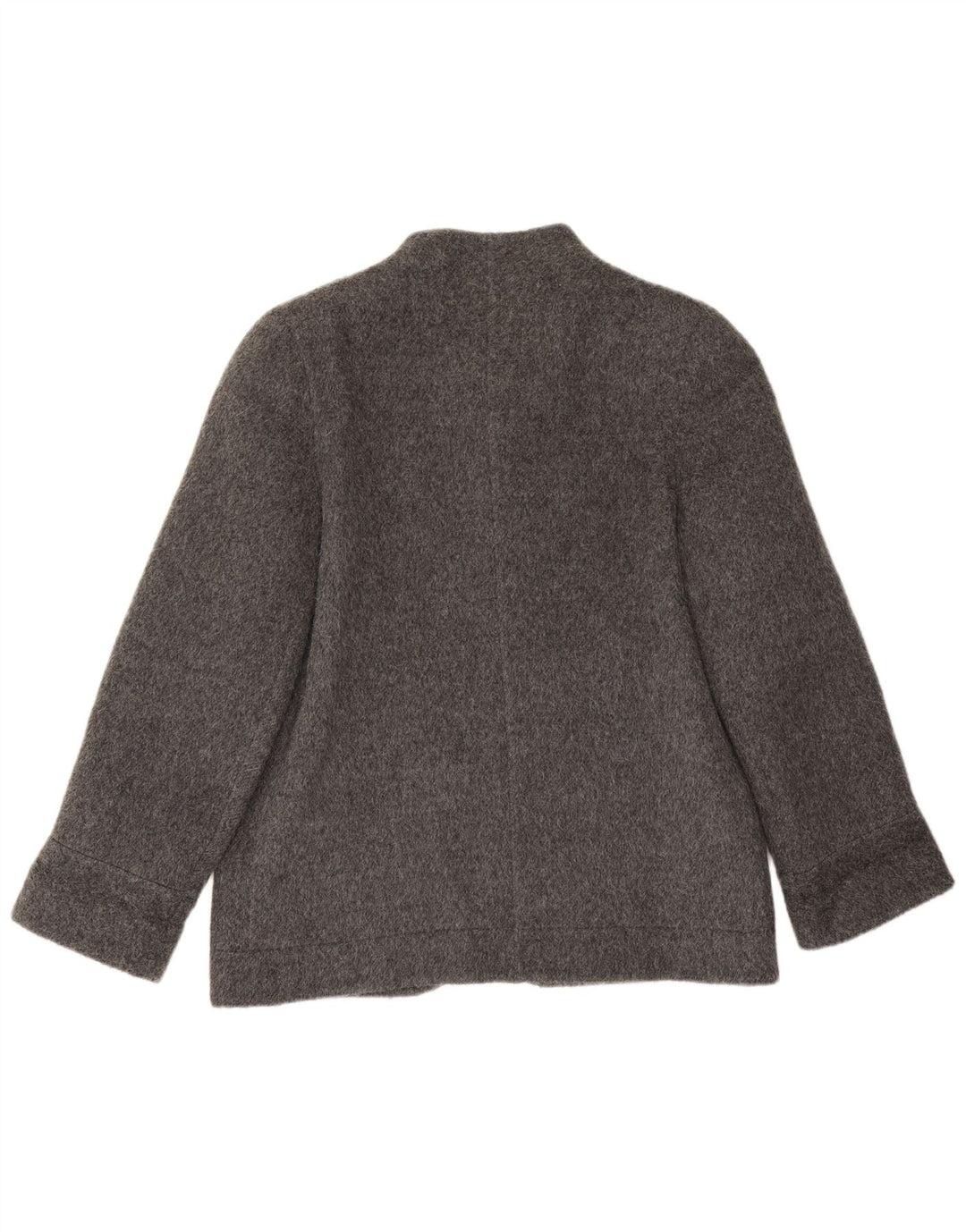 Jaqueta blazer feminina vintage de 4 botões Reino Unido 14 grande cinza