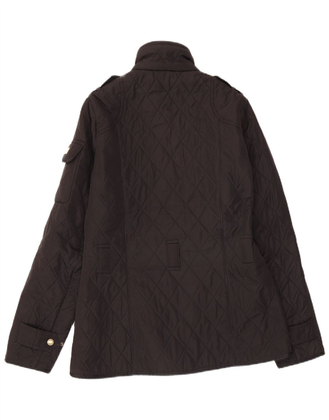 Jaqueta acolchoada feminina Barbour UK 8 poliéster preto pequeno
