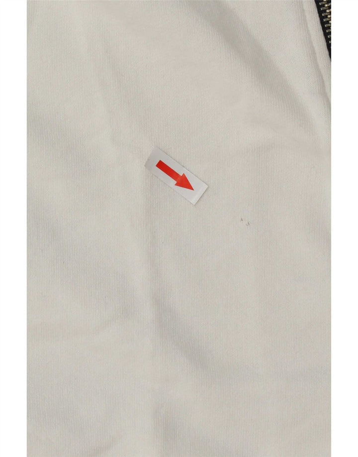 Asics Mens Tracksuit Top Jaqueta Grande Algodão Colorblock Branco