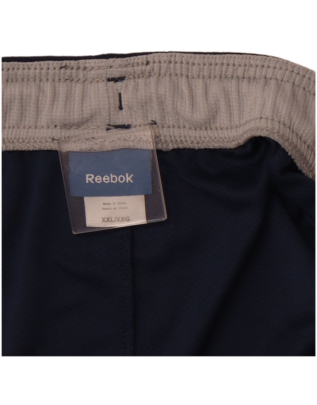 Shorts esportivos masculinos REEBOK 2XL poliéster azul marinho