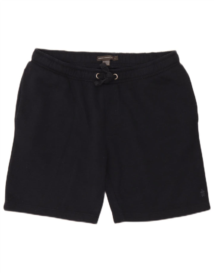 Shorts esportivo masculino French Connection grande algodão azul marinho