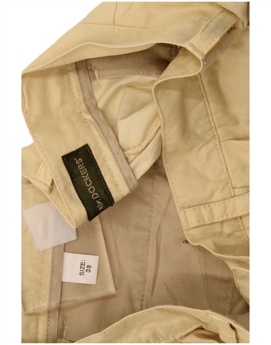 DOCKERS Masculino Pegged Chino Shorts W38 XL Bege