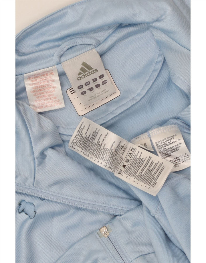 Jaqueta Adidas Meninos Treino Top 13-14 Anos Azul Colorblock Poliéster