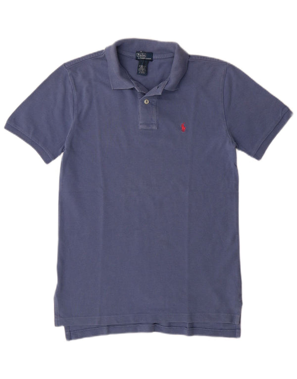 Camisa polo masculina POLO RALPH LAUREN 10-11 anos médio azul marinho algodão