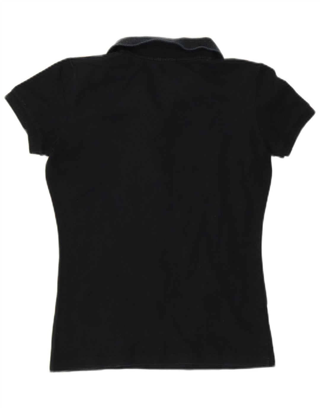 Camisa polo feminina FRED PERRY UK 8 pequena algodão preto