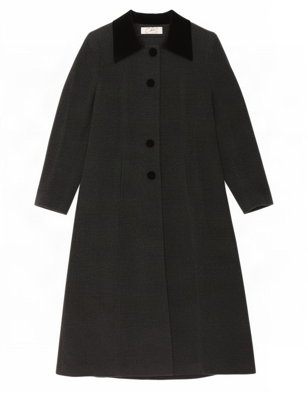 Sobretudo feminino vintage UK 10 lã cinza pequena