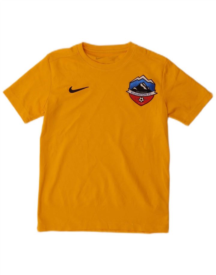 Camiseta Nike Boys Dri Fit Graphic Top 8-9 Anos Pequeno Poliéster Amarelo