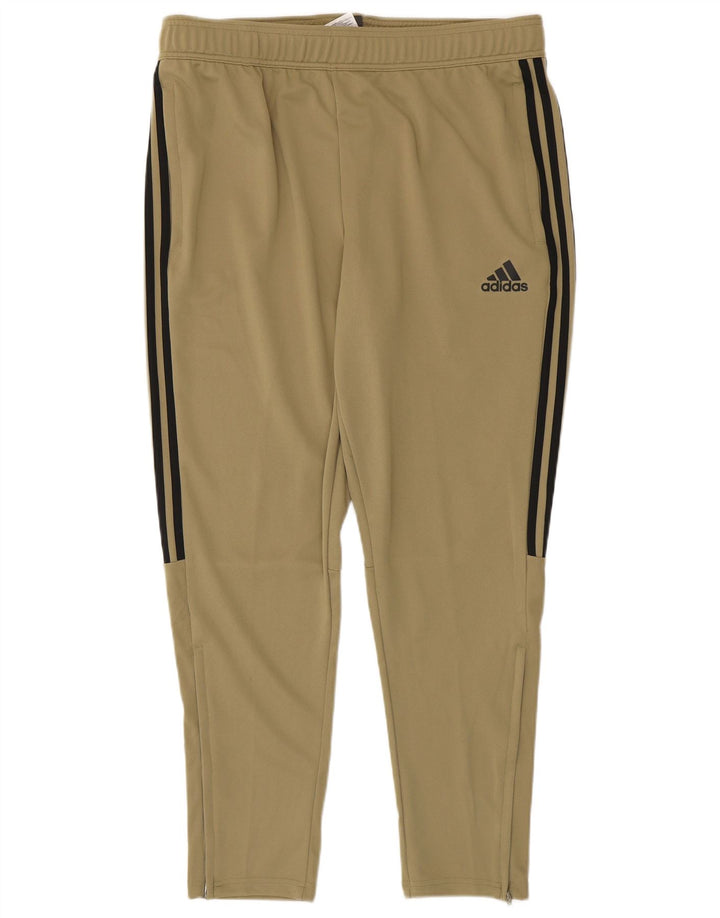 Adidas Mens Aeroready Calças de treino XL Cáqui Poliéster