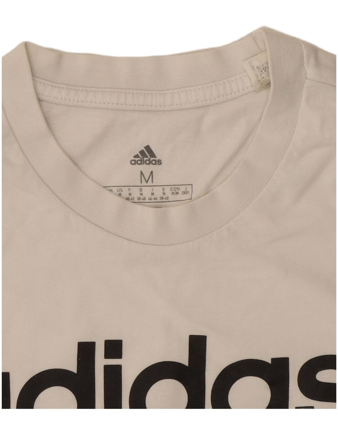 Camiseta Adidas Feminina Graphic Top UK 12/14 Médio Branco