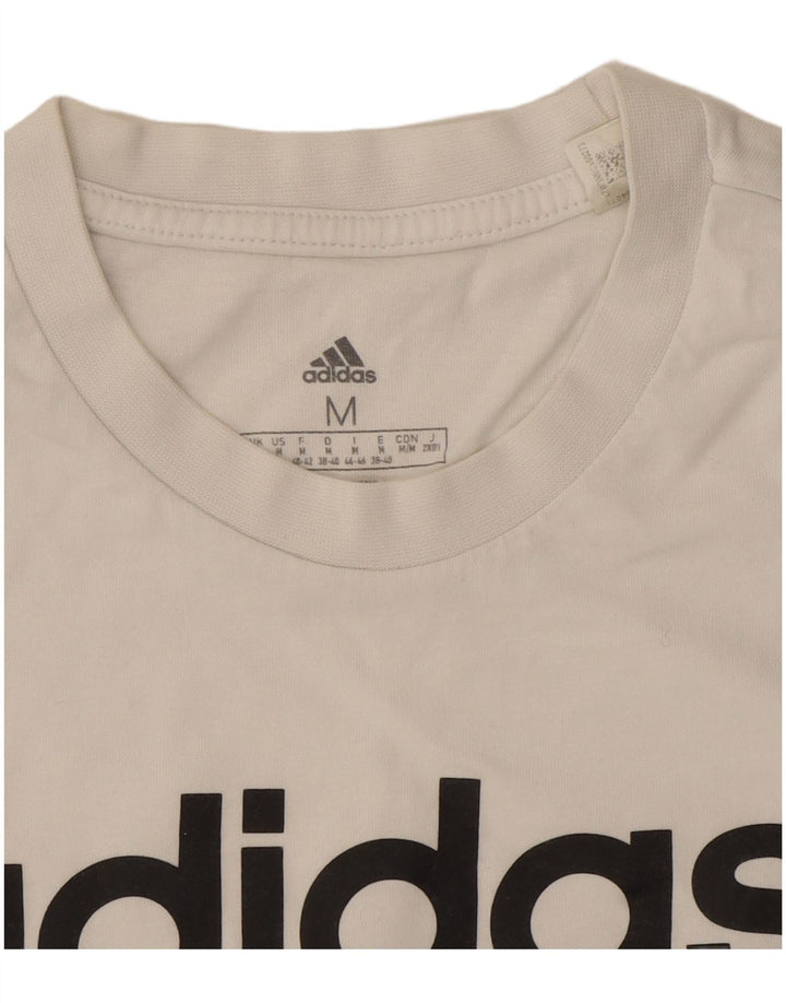 Camiseta Adidas Feminina Graphic Top UK 12/14 Médio Branco