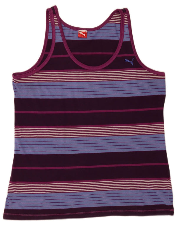 Colete feminino Puma UK 16 grande poliéster listrado multicolorido esportivo