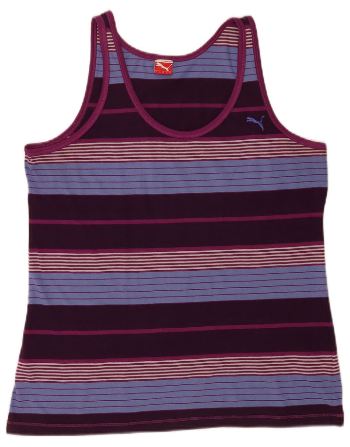 Colete feminino Puma UK 16 grande poliéster listrado multicolorido esportivo