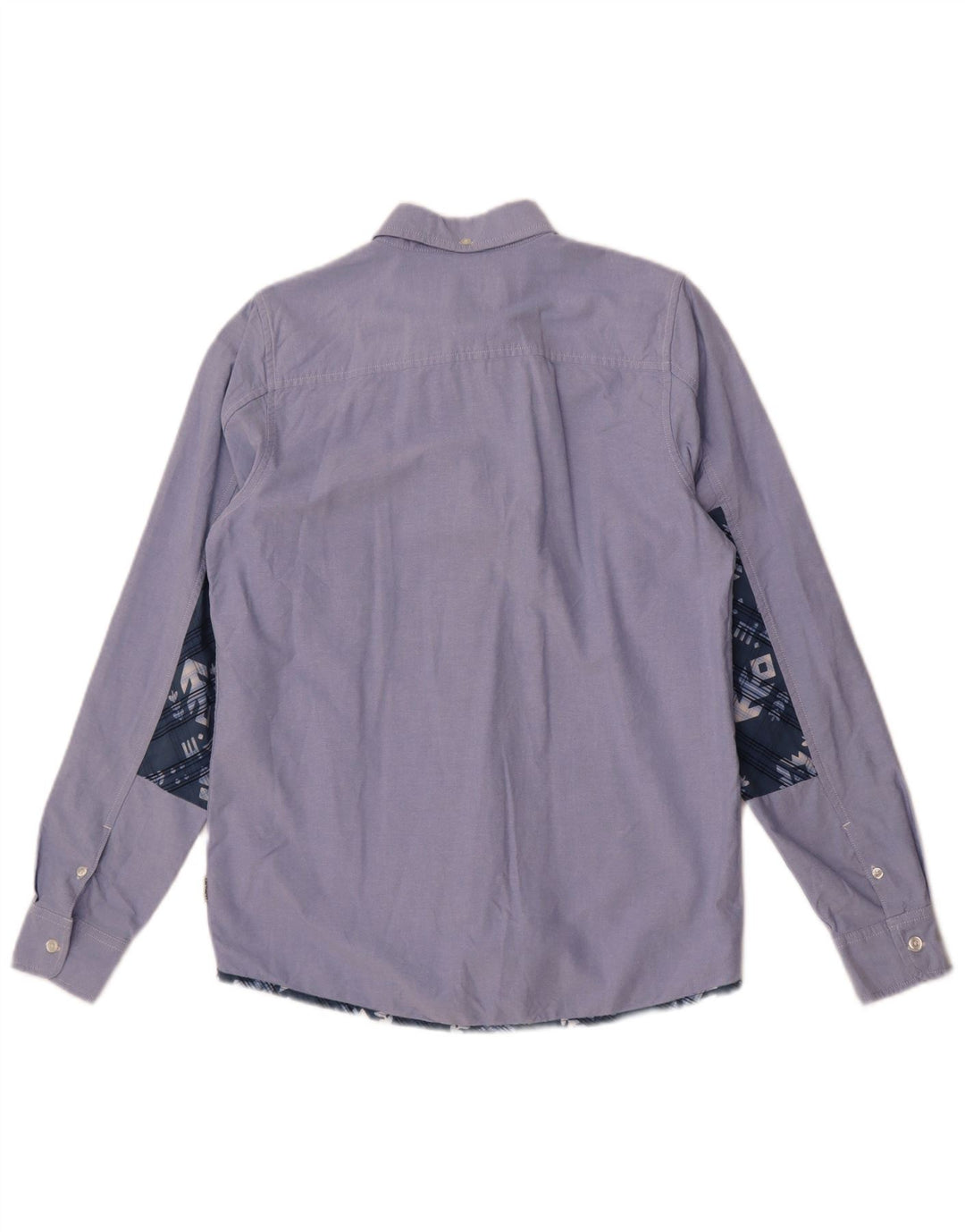 Carhartt Camisa masculina slim pequena azul colorblock algodão