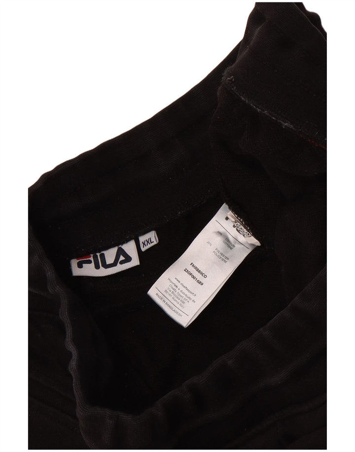Calça de treino masculina Fila 2XL algodão preto