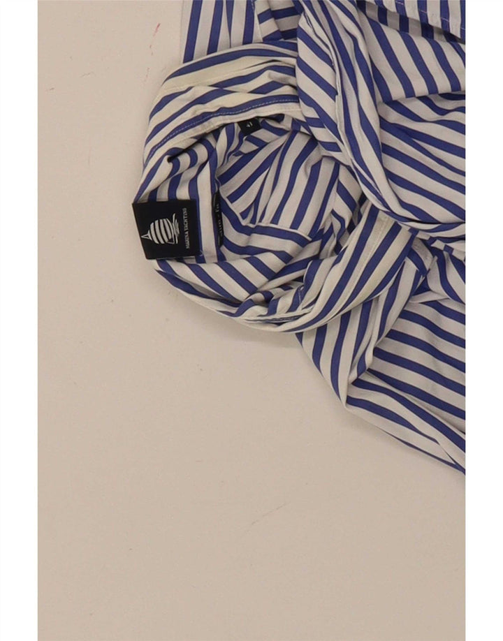 Camisa masculina Marina Yachting tamanho 41 listrada azul médio