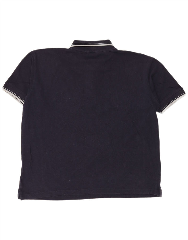Camisa polo masculina Kappa de algodão azul marinho médio