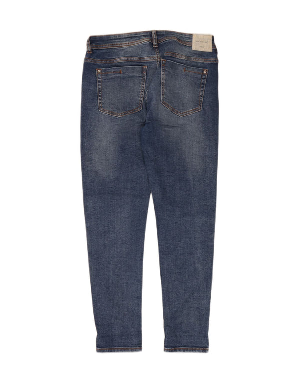 Zara Jeans Skinny Feminino EU 40 Médio W30 L28 Azul Marinho