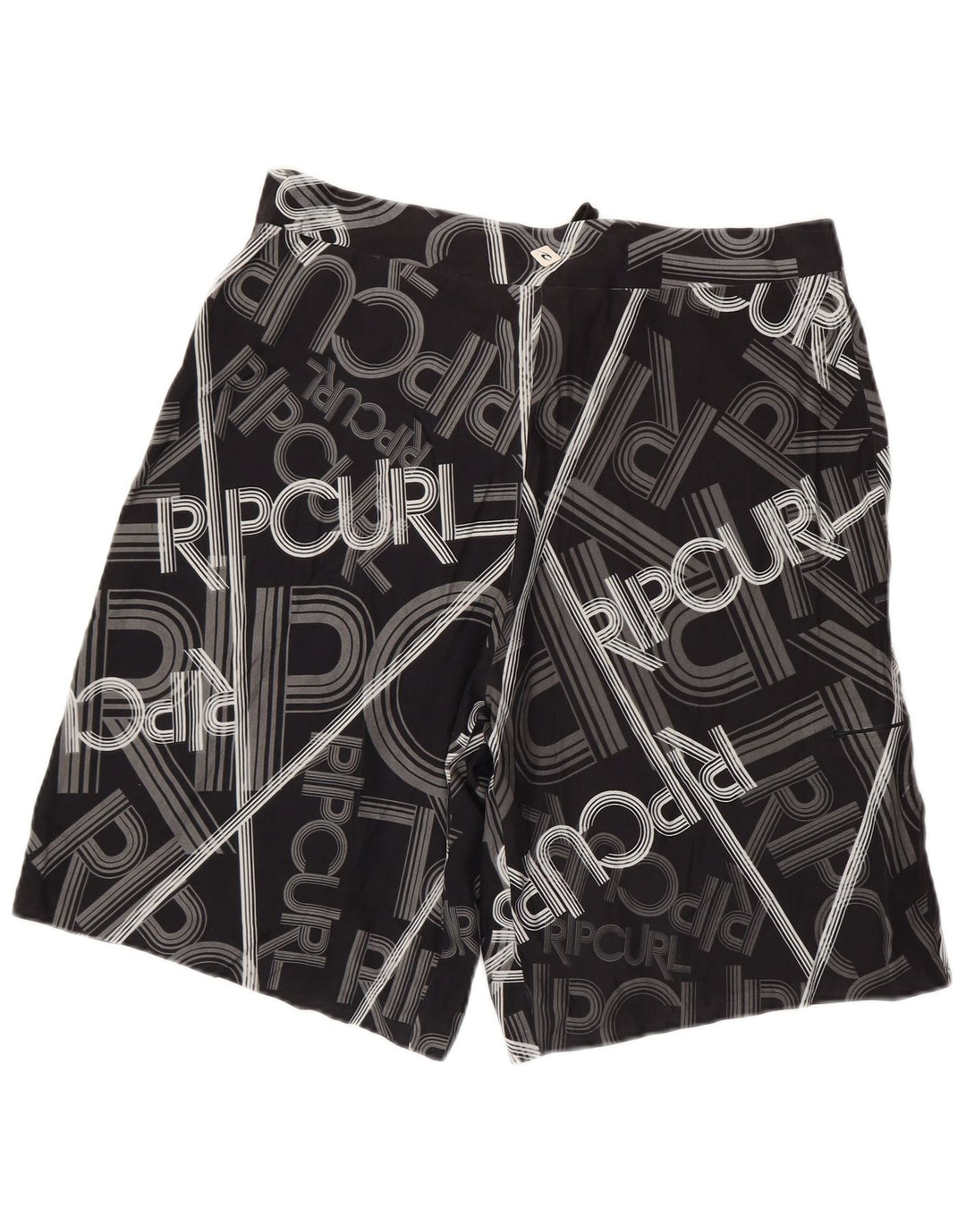 Shorts de natação masculino RIP CURL gráfico grande preto