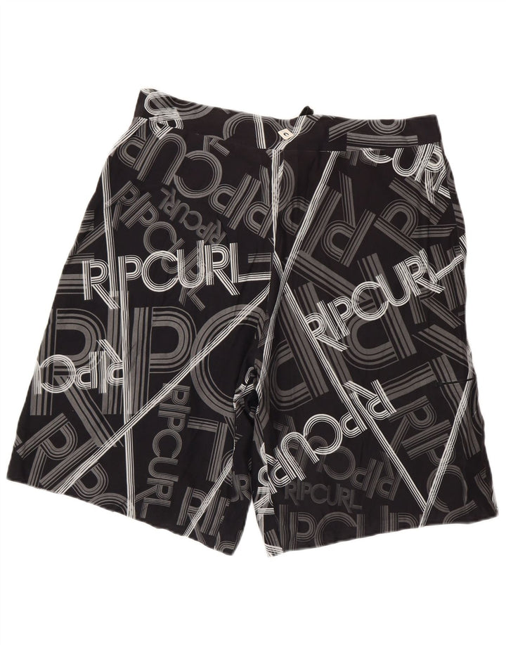 Shorts de natação masculino RIP CURL gráfico grande preto