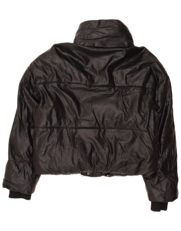 Jaqueta acolchoada oversized feminina Zara UK 6 XS preta